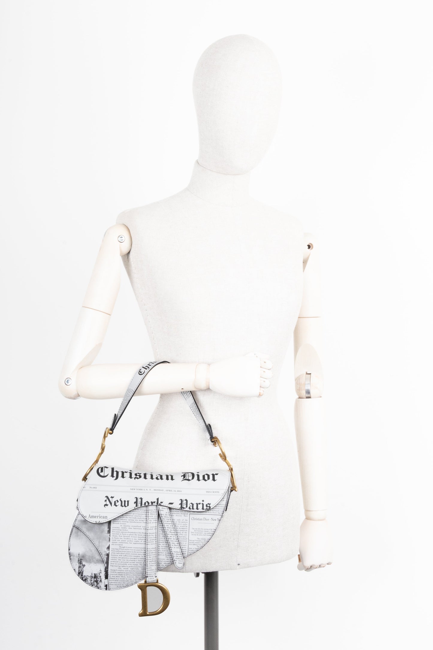 CHRISTIAN DIOR Saddle Bag Newspaper