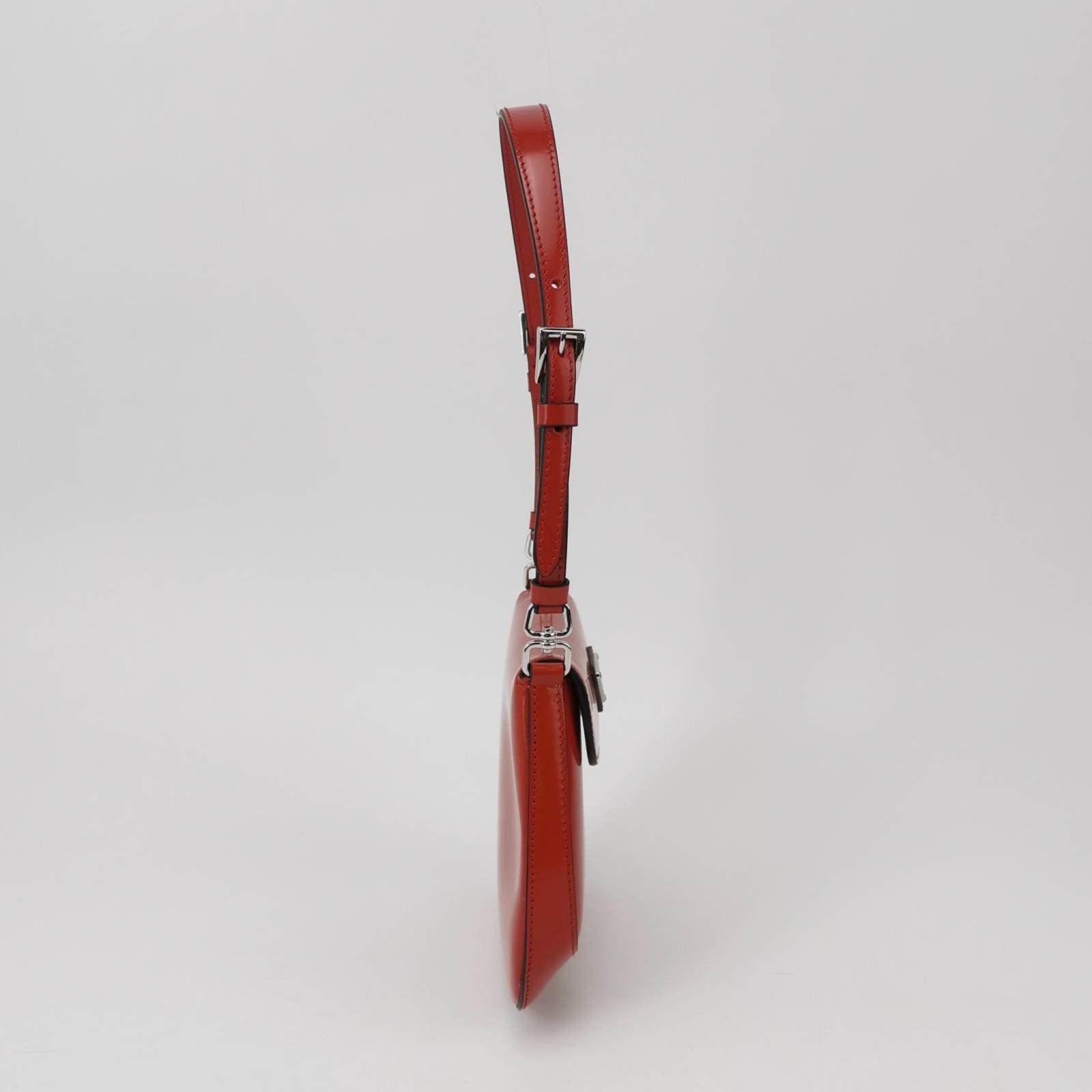Prada Cleo Flap Red Leather Mini Shoulder bag
