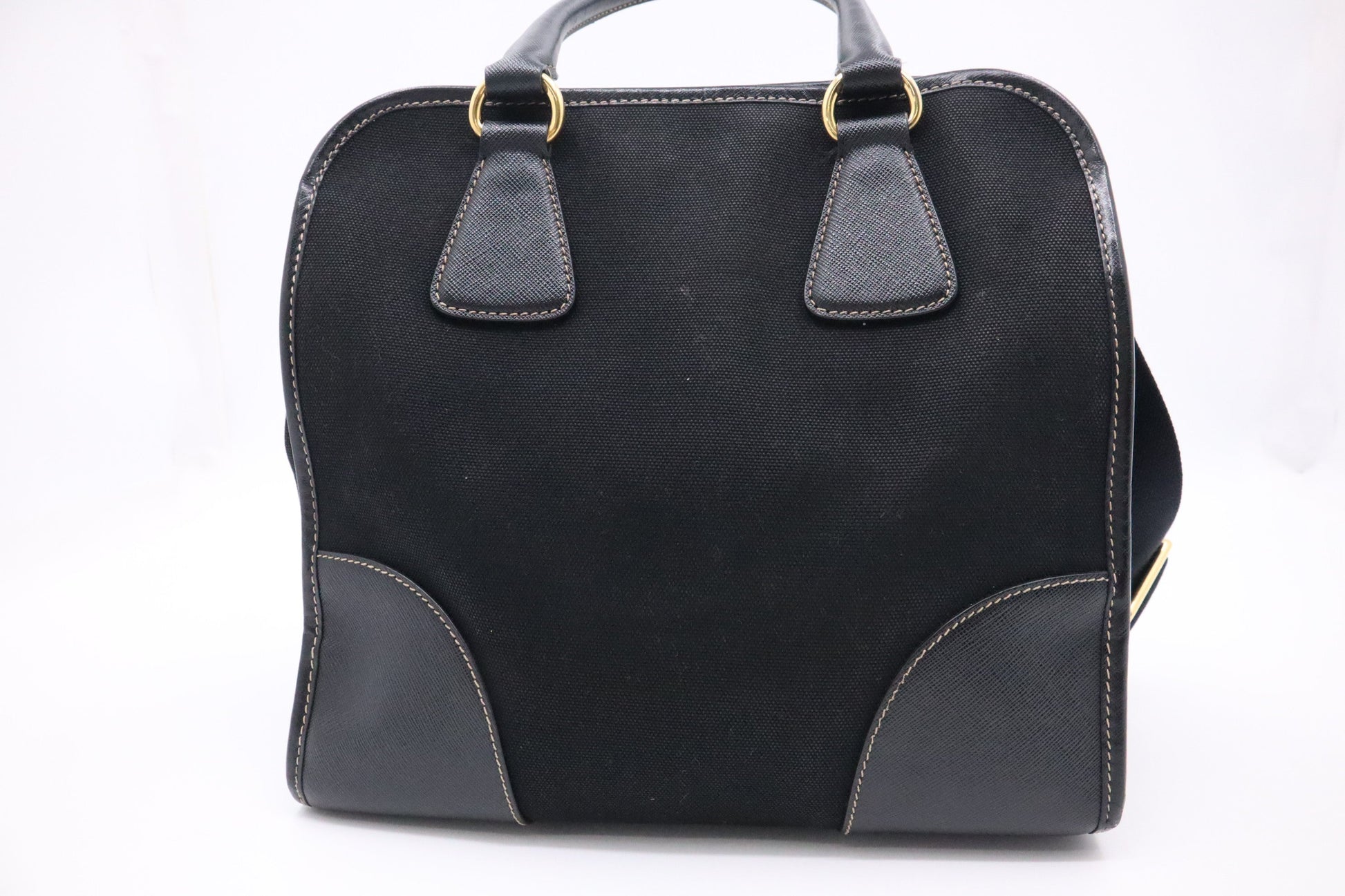 Prada 2-Way Bag in Black Canvas