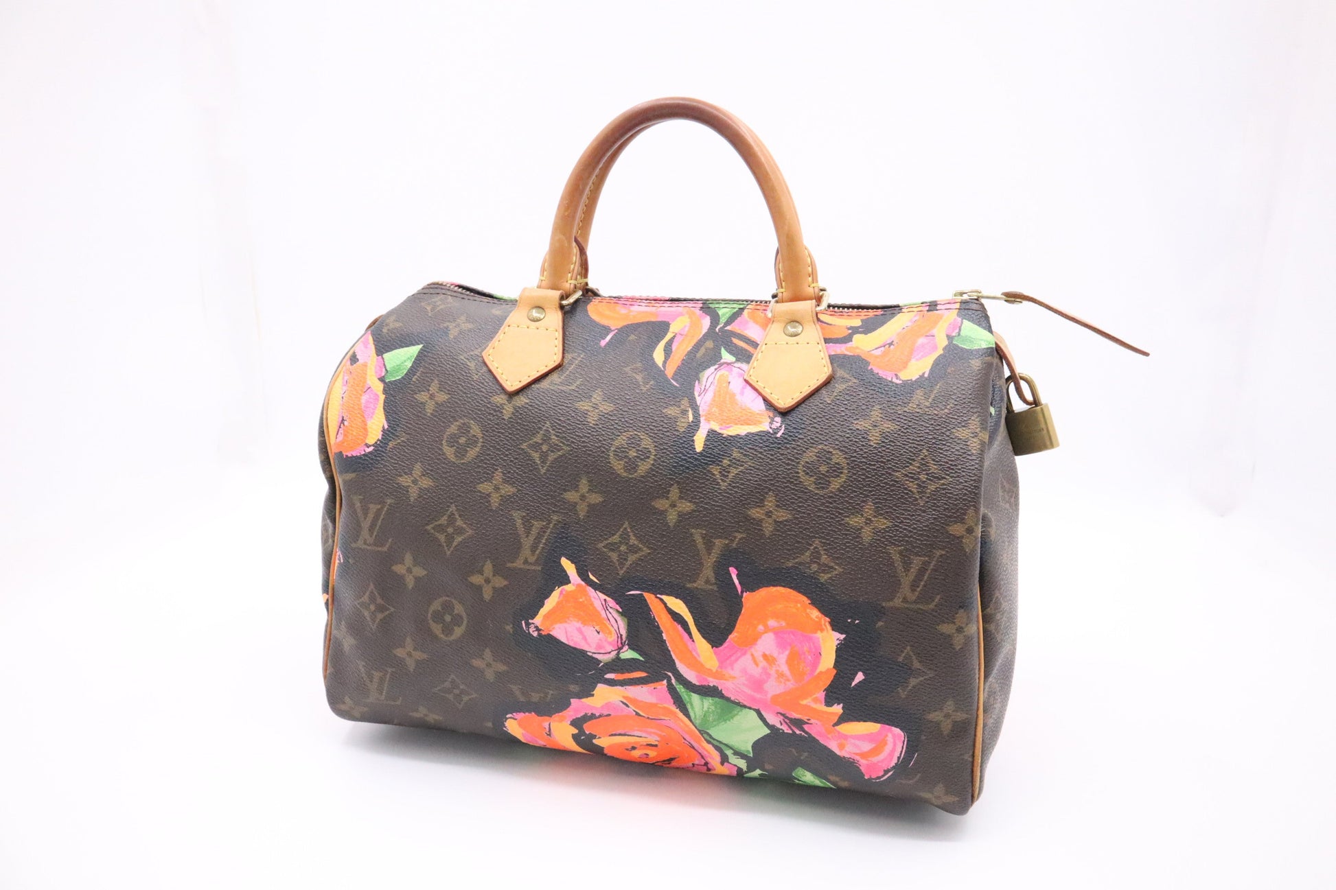 Louis Vuitton x Stephen Spro Speedy 30 in Monogram Roses Canvas