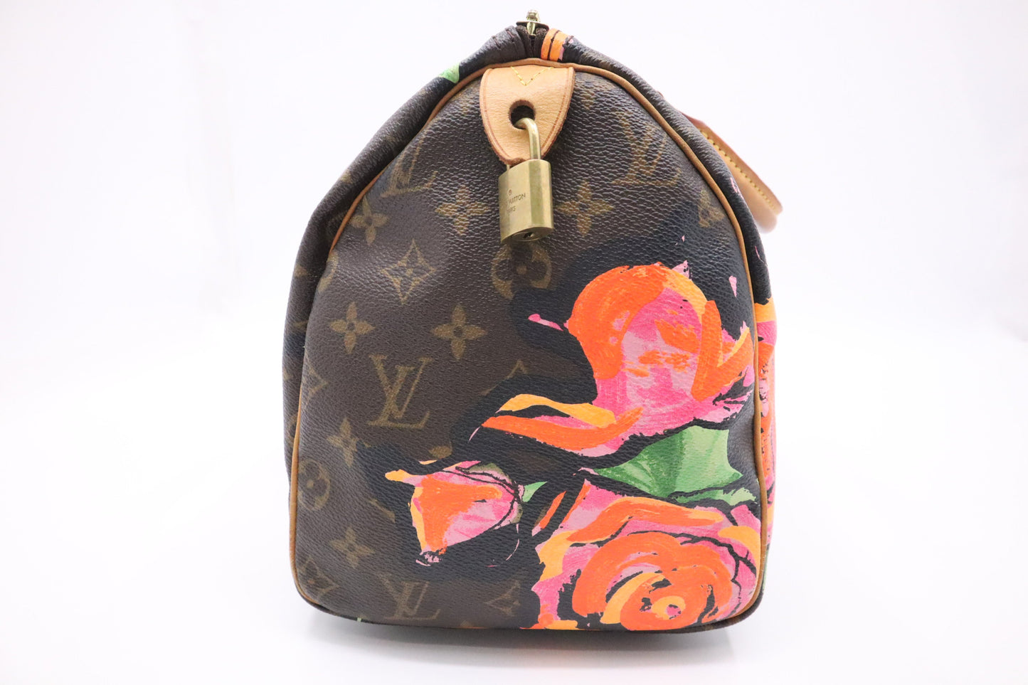 Louis Vuitton x Stephen Spro Speedy 30 in Monogram Roses Canvas