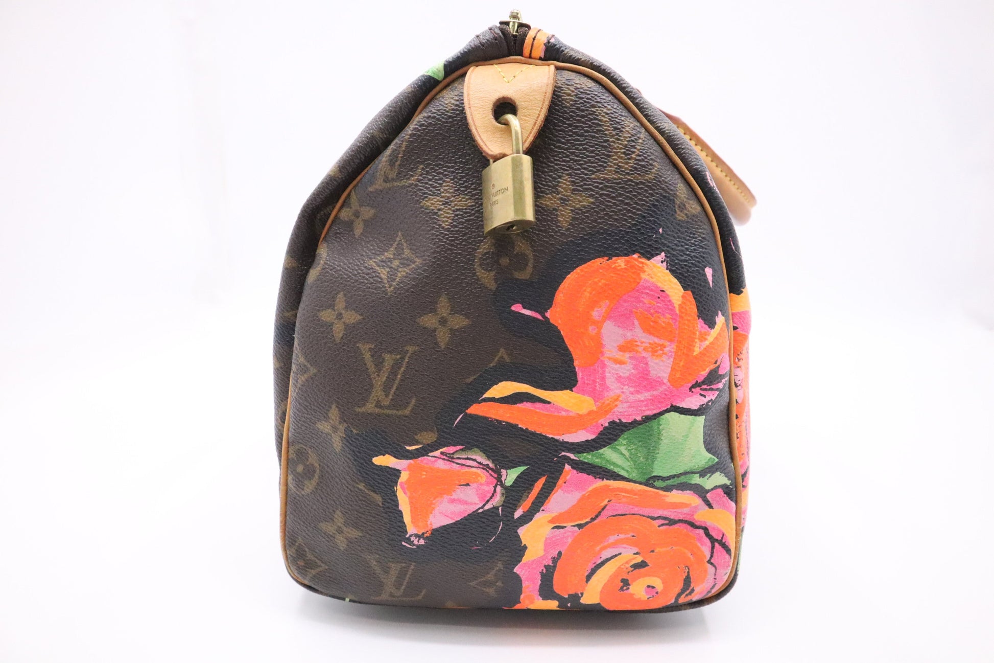 Louis Vuitton x Stephen Spro Speedy 30 in Monogram Roses Canvas