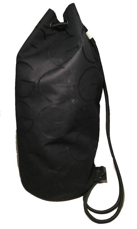 Gucci Black Canvas Nylon Shoulder Bag