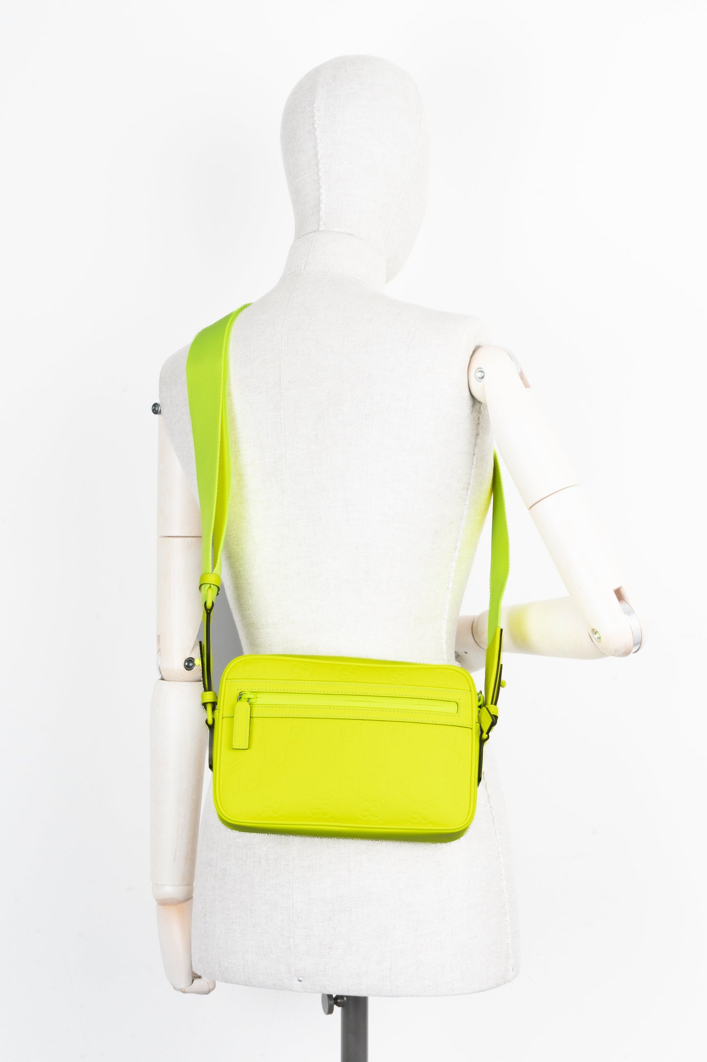 GUCCI Supreme GG Neon Crossbody Bag Yellow