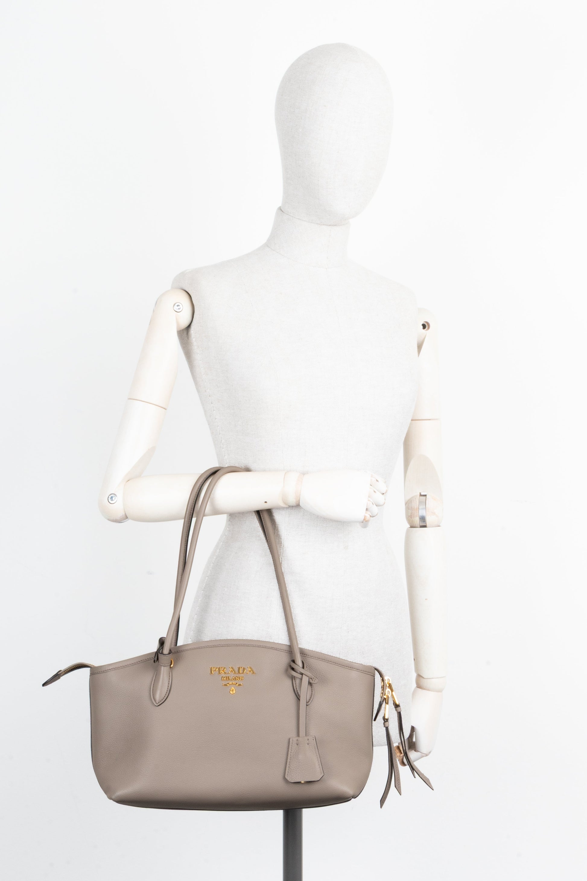 PRADA Top Handle Bag Grey