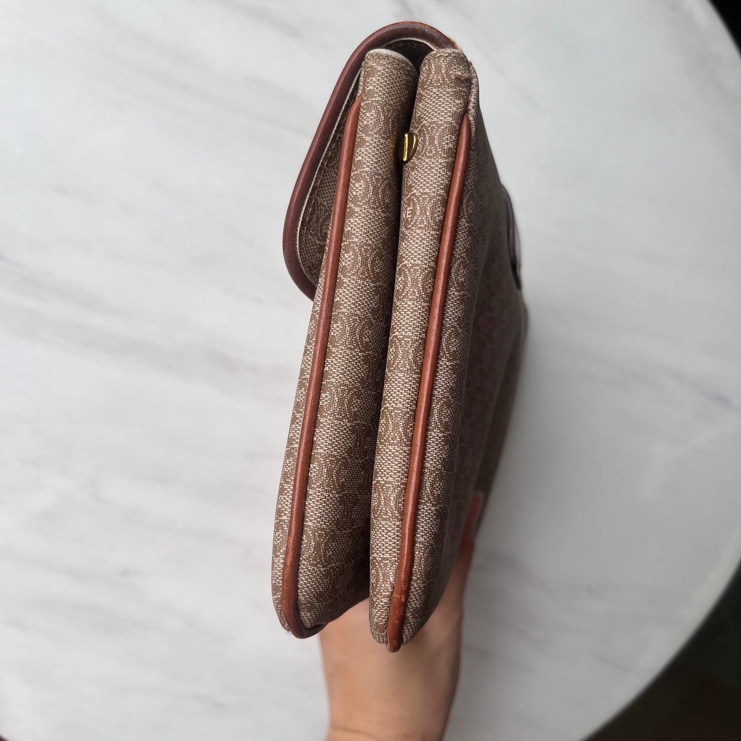Celine Envelope Clutch bag in Brown Monogram