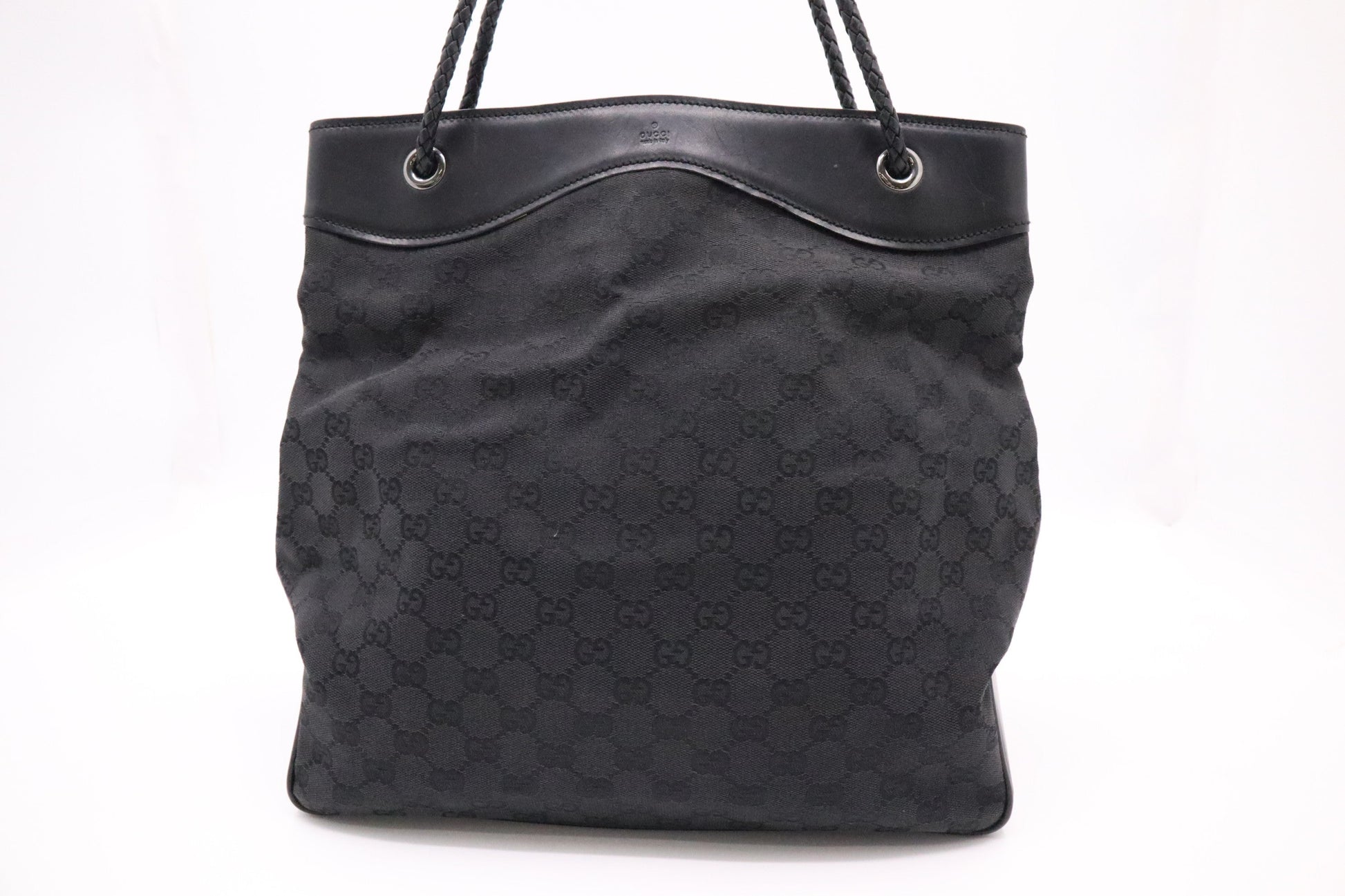 Gucci Gifford Tote Bag in Black GG Canvas