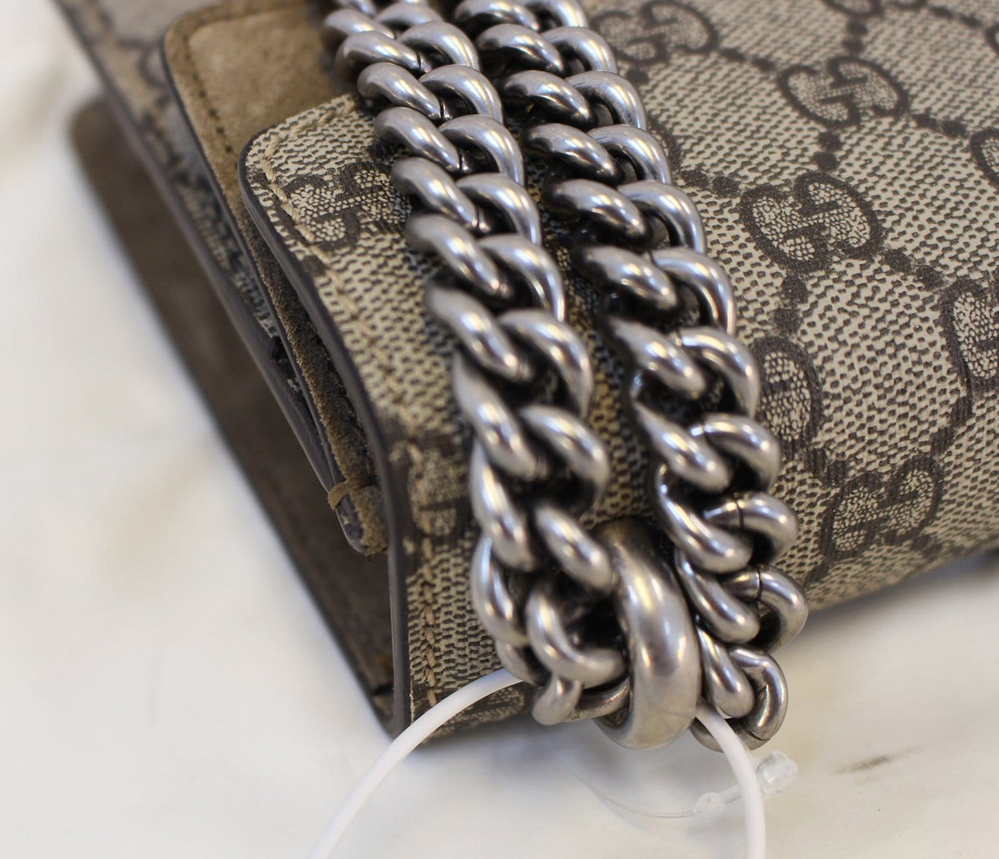 GUCCI Dionysus Mini GG Supreme Coated Canvas Shoulder Bag
