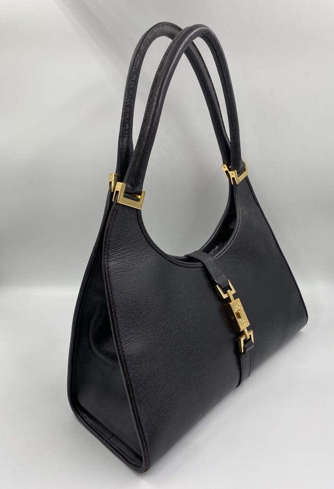 Gucci Jackie Leather Nylon Shoulder Bag Style 4