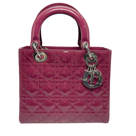 Lady Dior Medium Purple Patent Leather Handbag