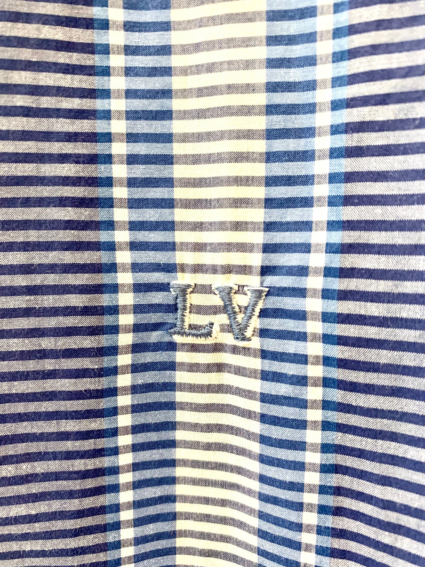 LOUIS VUITTON BUTTON DOWN STRIPED SHIRT