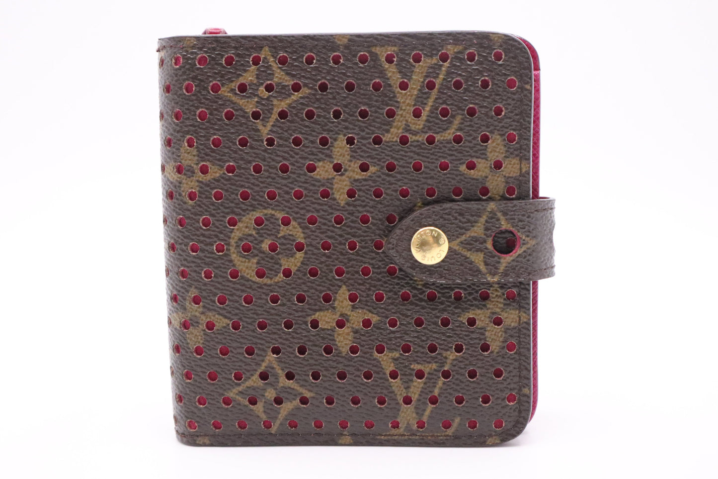 Louis Vuitton Compact Zippy in Perforated Monogram Canvas