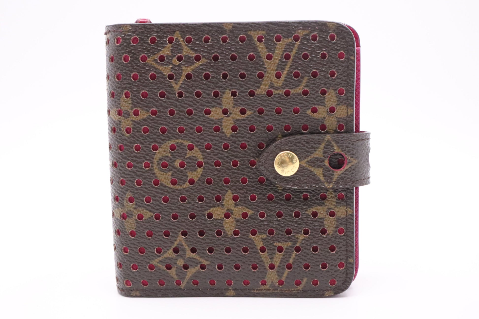 Louis Vuitton Compact Zippy in Perforated Monogram Canvas