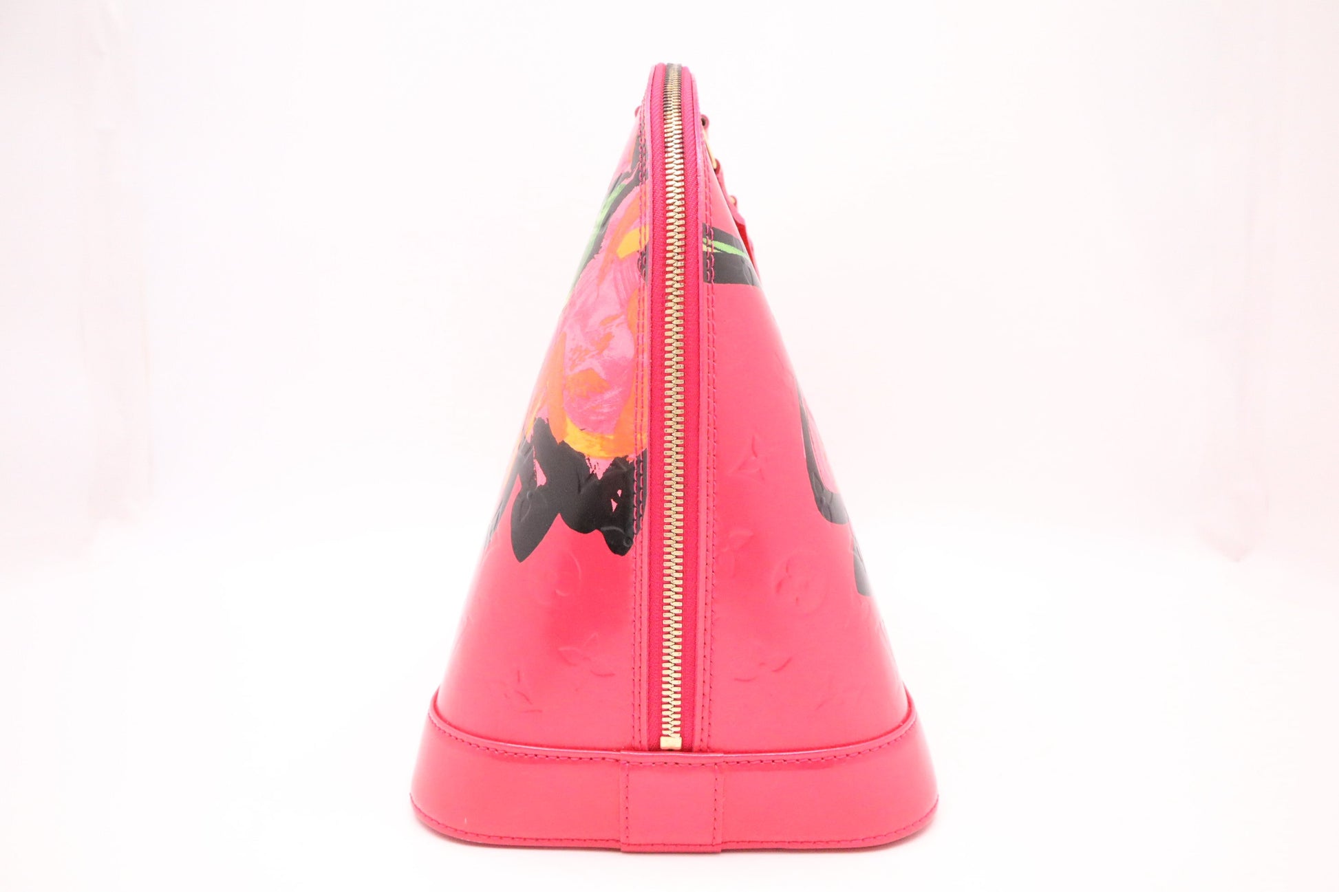 Louis Vuitton x Stephen Spro Alma GM in Pink Roses Vernis Leather