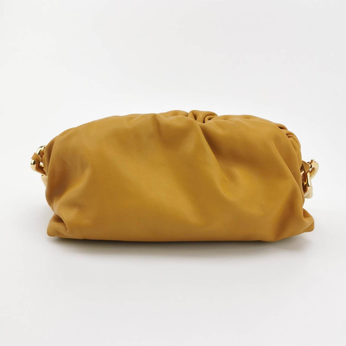 Bottega Veneta Chain Pouch Calfskin Leather Caramel Brown Large