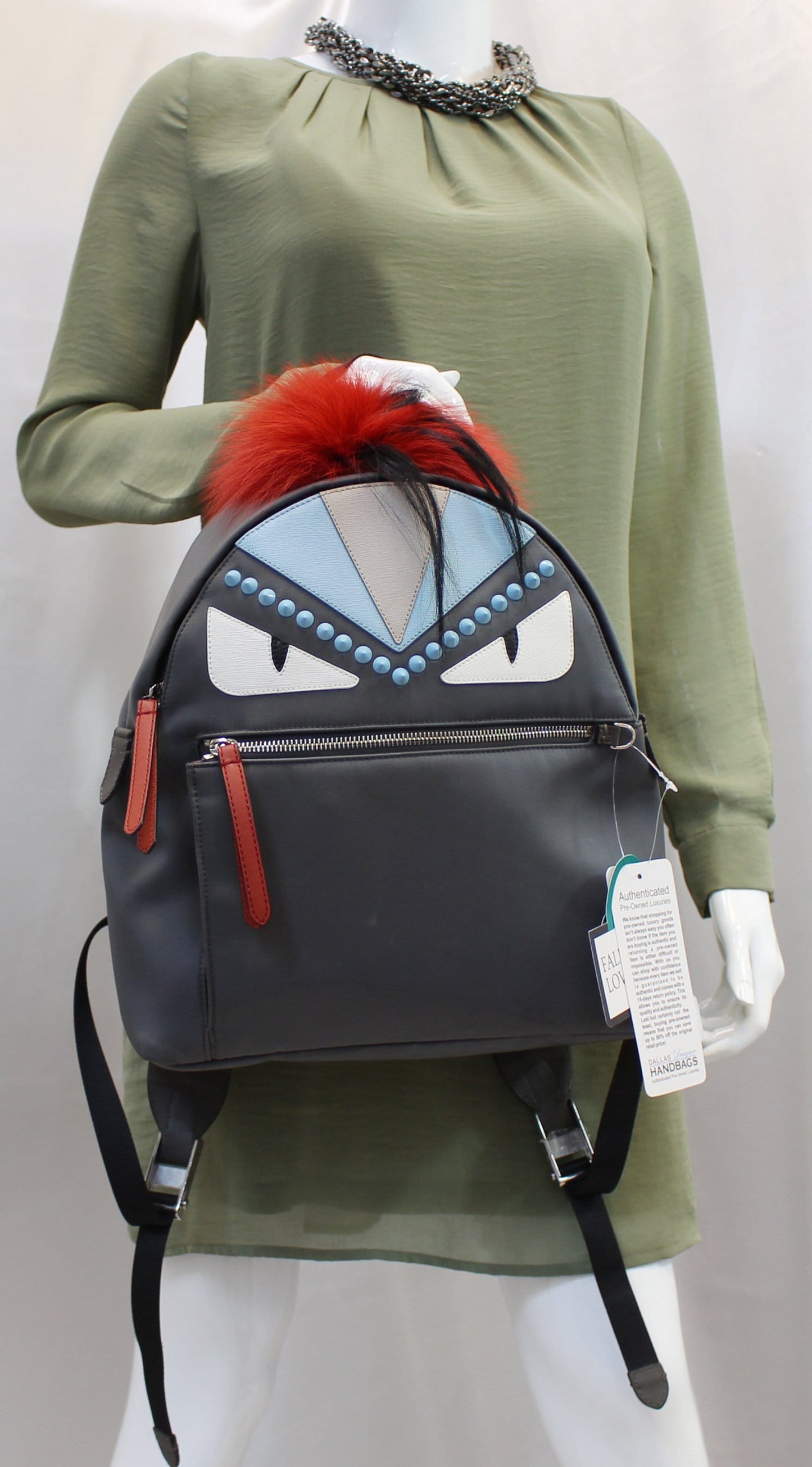 FENDI Zucca Monogram Canvas Backpack
