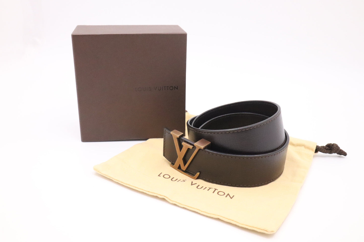 Louis Vuitton Belt in Brown Leather