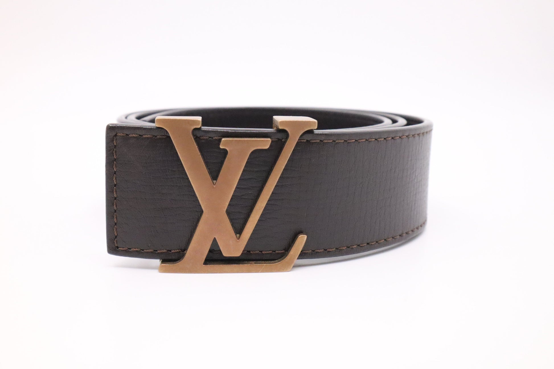 Louis Vuitton Belt in Brown Leather