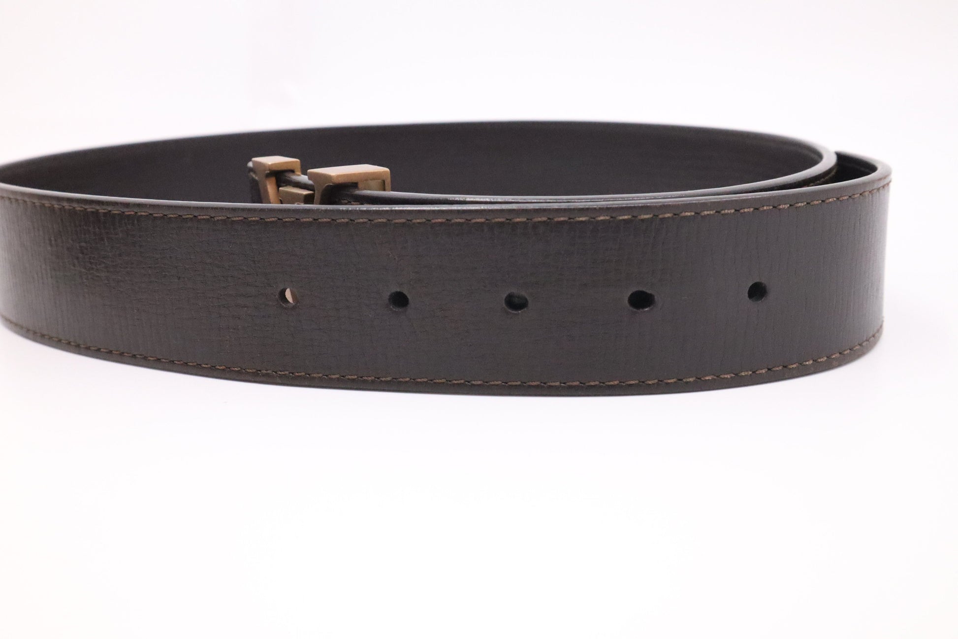 Louis Vuitton Belt in Brown Leather