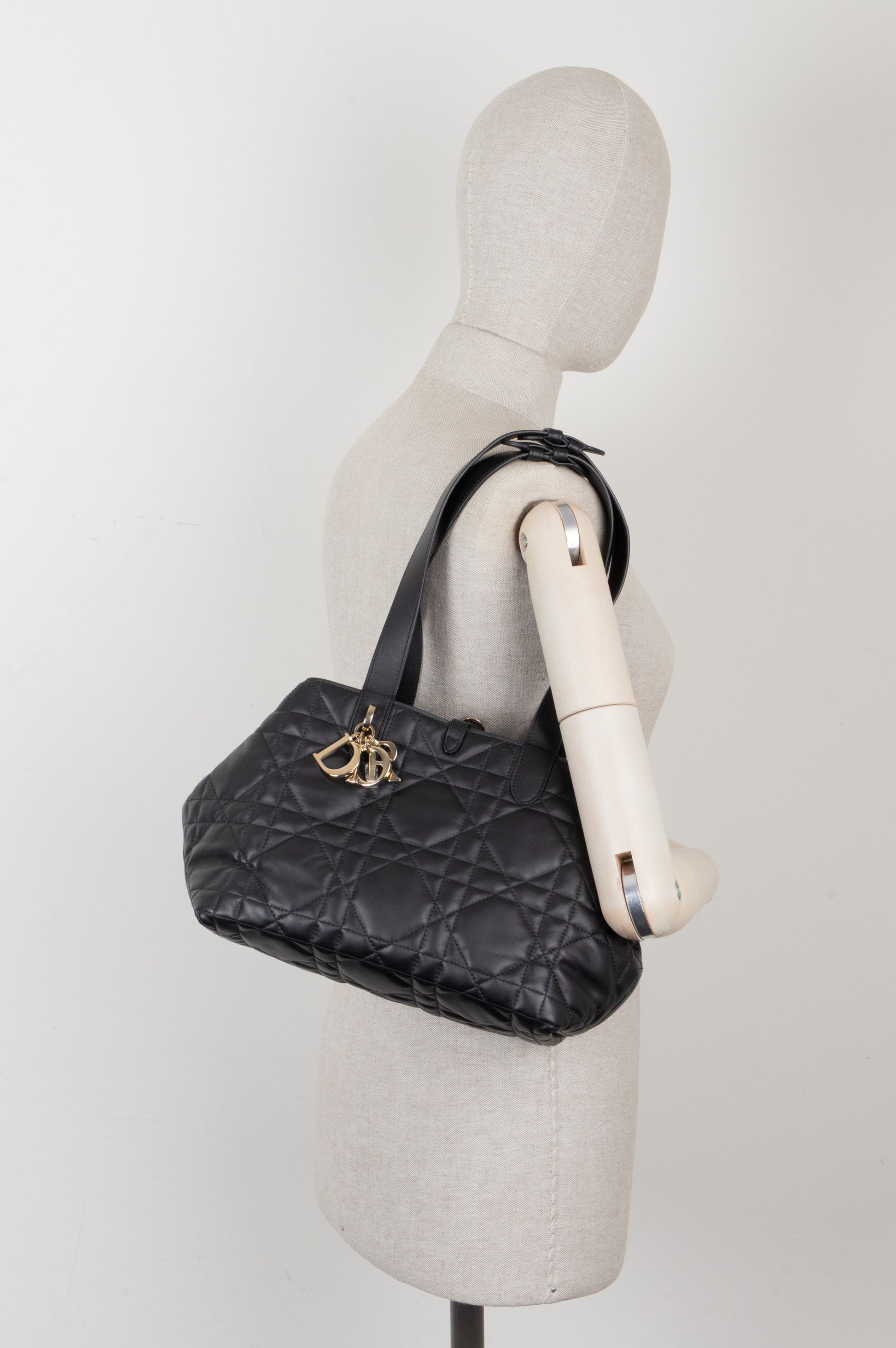 CHRISTIAN DIOR Medium Toujours Bag Black