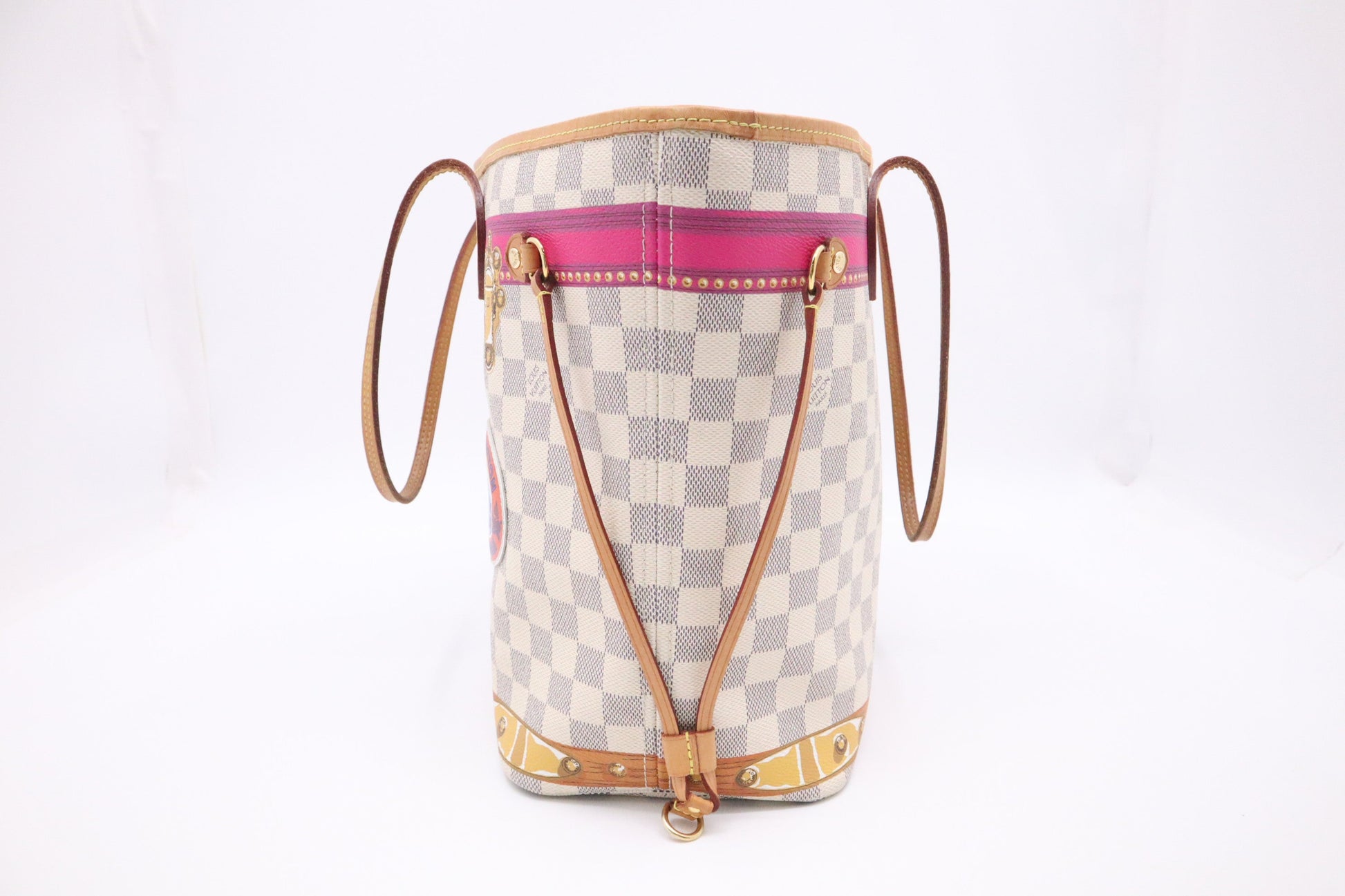Louis Vuitton Neverfull MM in Hawaii Summer Trunks Damier Azur Canvas