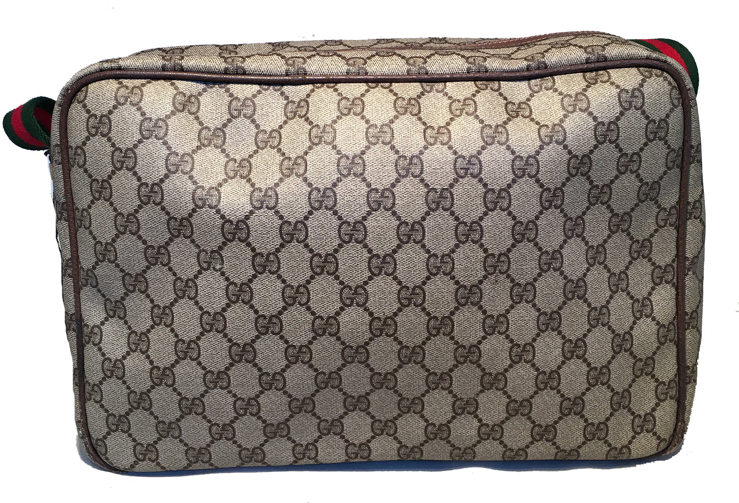 Gucci Leather Canvas Shoulder Bag Style 22