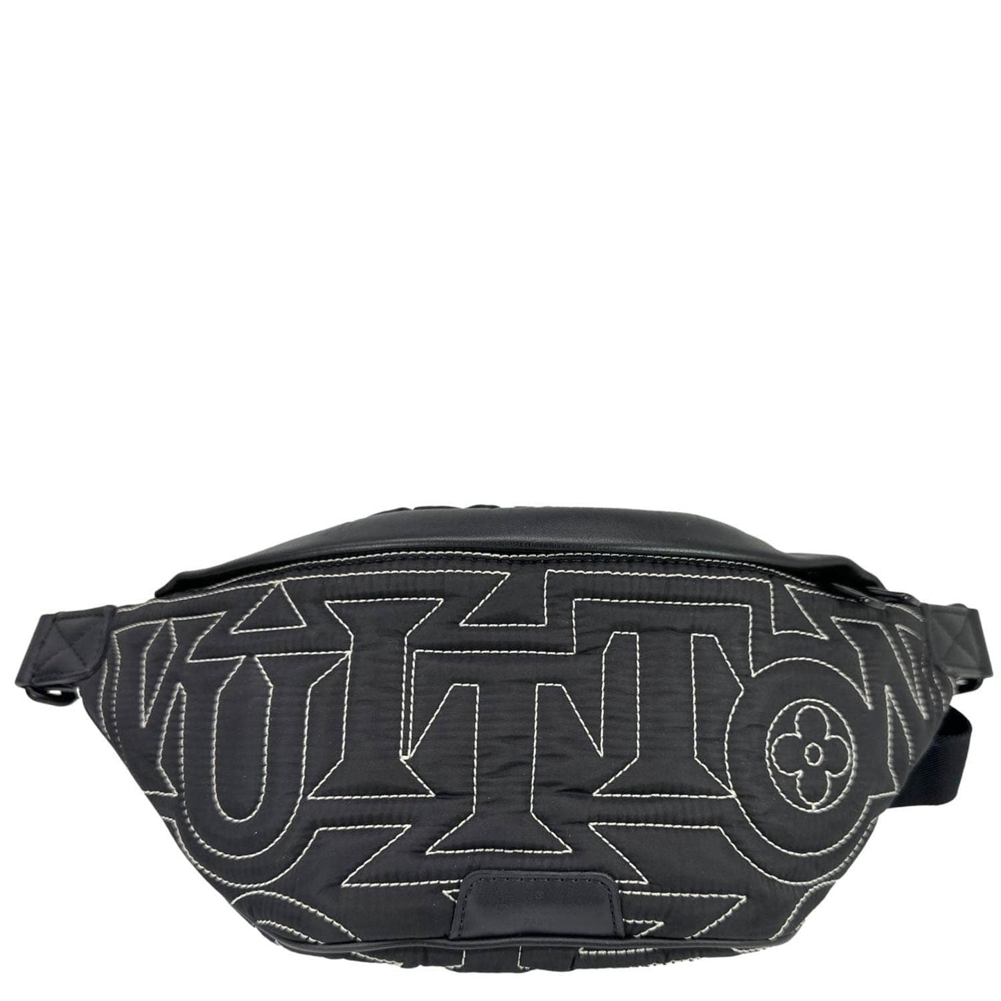 LOUIS VUITTON Snow Discovery PM Nylon Bumbag Black