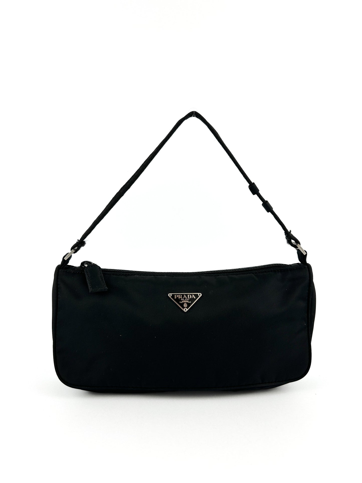 Prada Milano Nylon Black Shoulder Bag