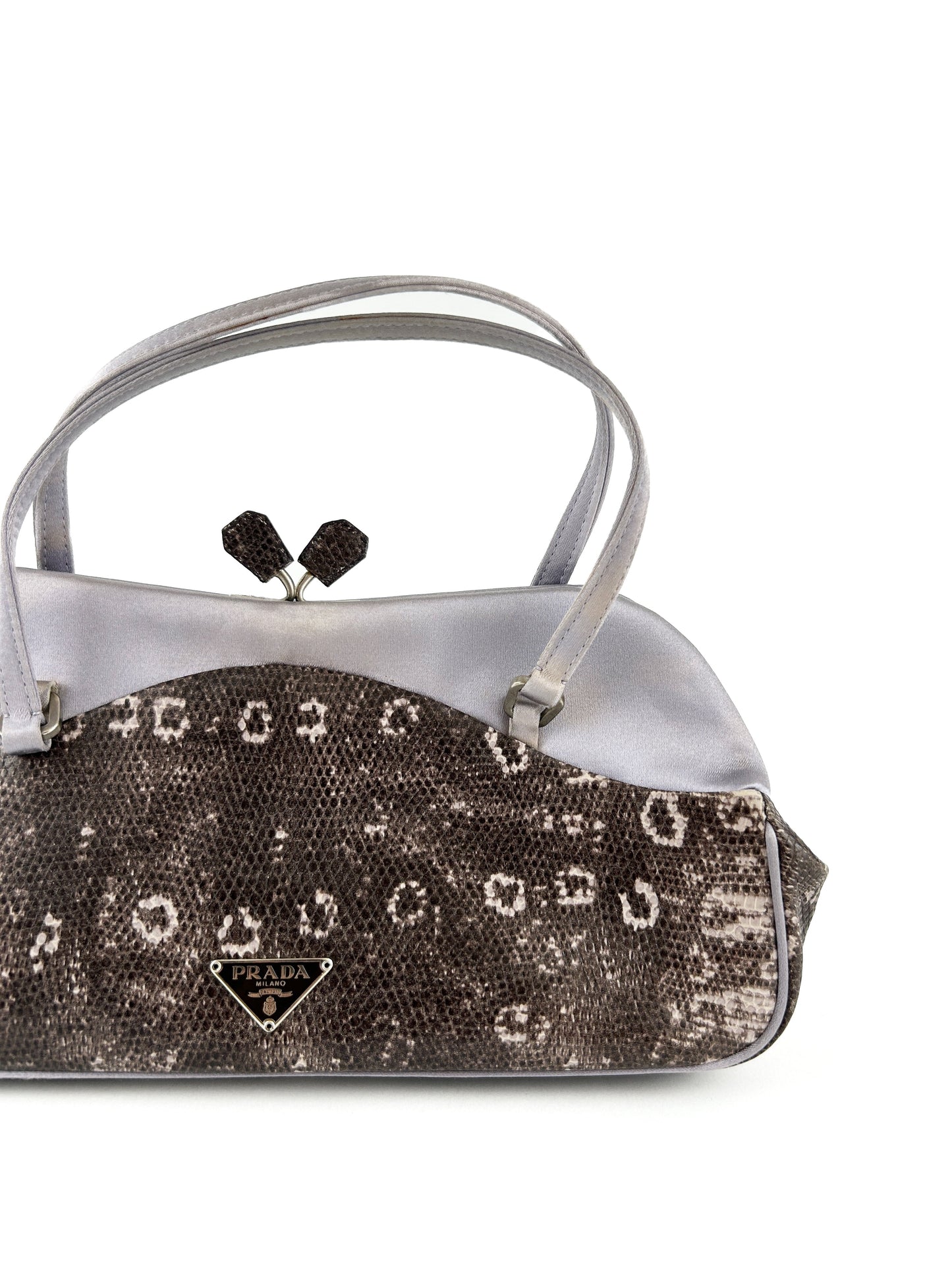 Prada Milano Python Clip Handbag