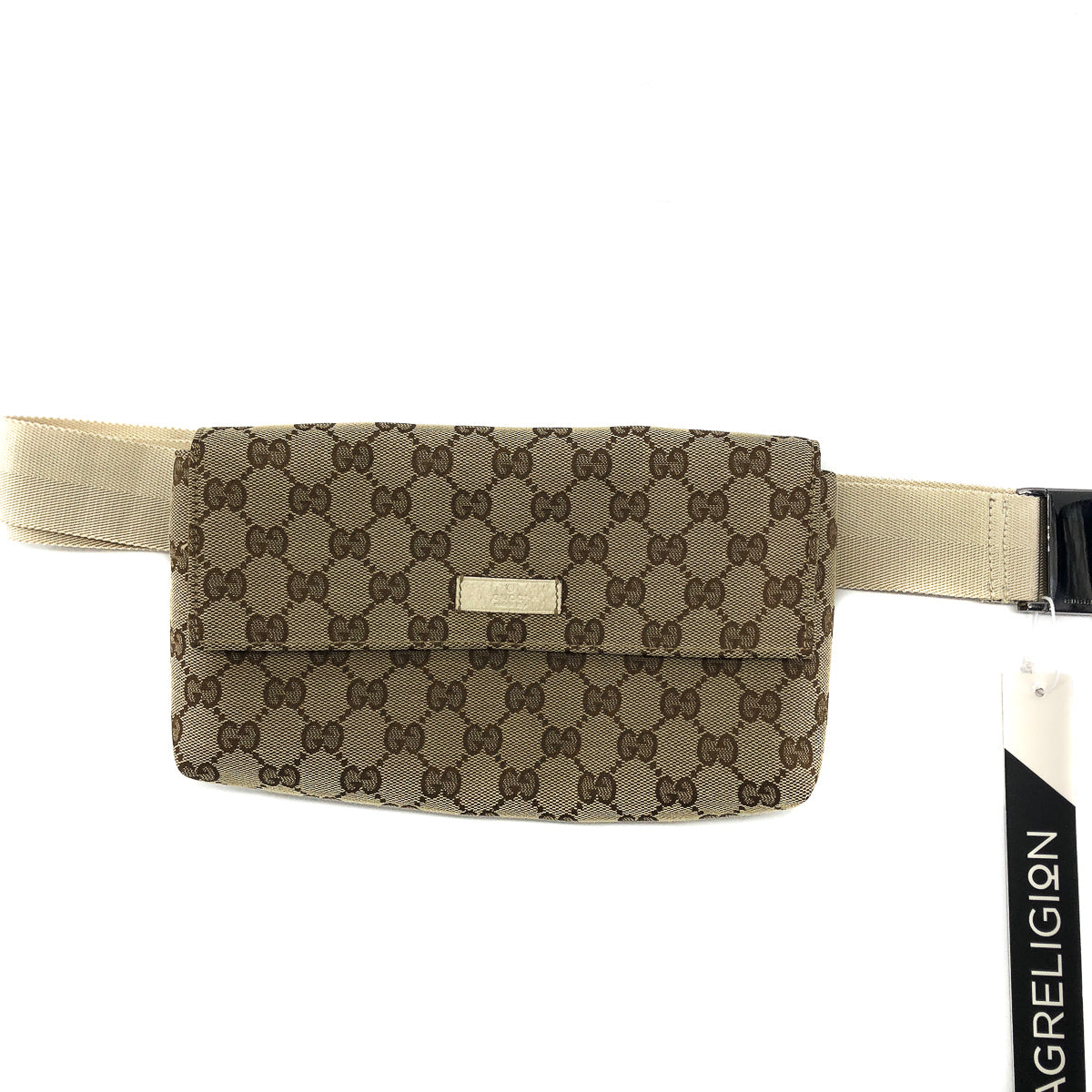Gucci Monogram Leather Canvas Shoulder Bag