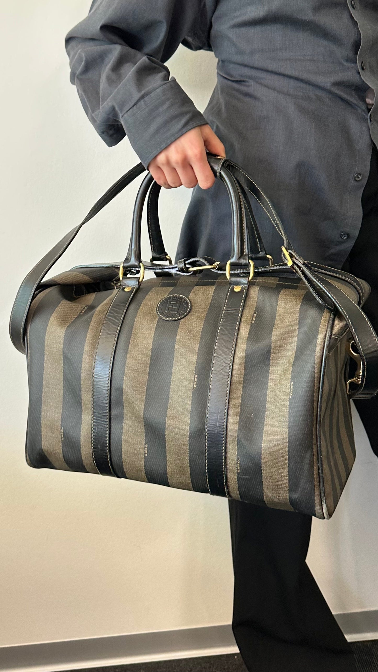FENDI Boston Bag Brown