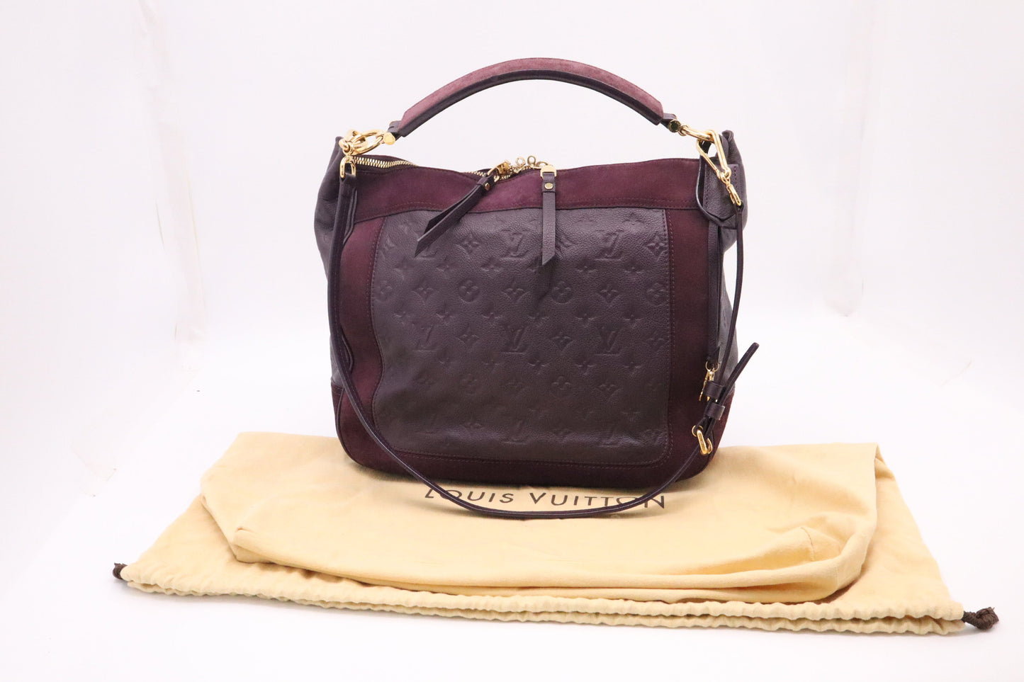 Louis Vuitton Audacie in Purple Empreinte Leather