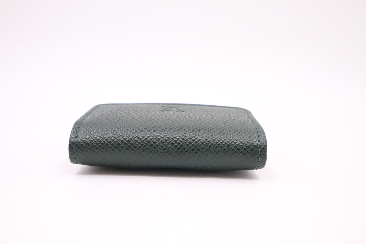 Louis Vuitton Cuff Links with Green Taiga Leather Case