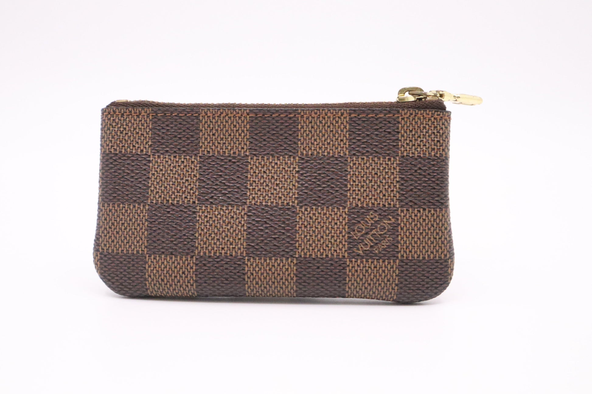 Louis Vuitton Pochette Cles in Damier Ebene Canvas