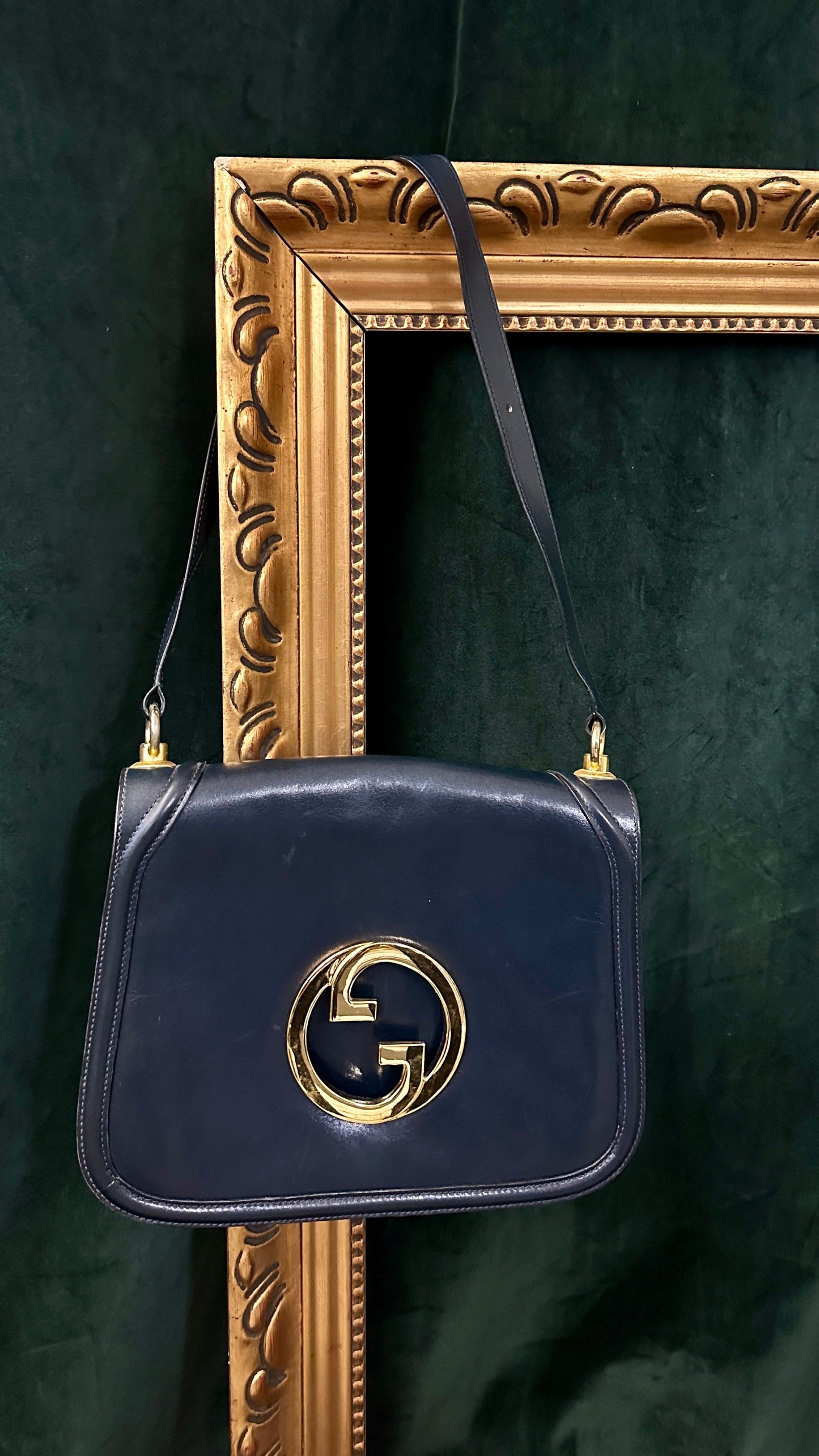 GUCCI Blondie Flap Bag Blue