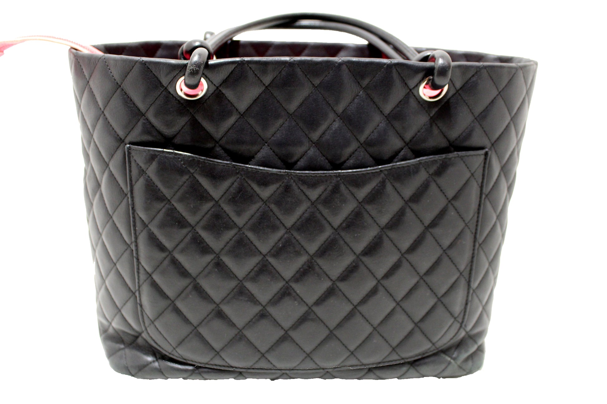 Chanel Black Quilted Calfskin Leather Large Cambon Tote Shoulder Bag