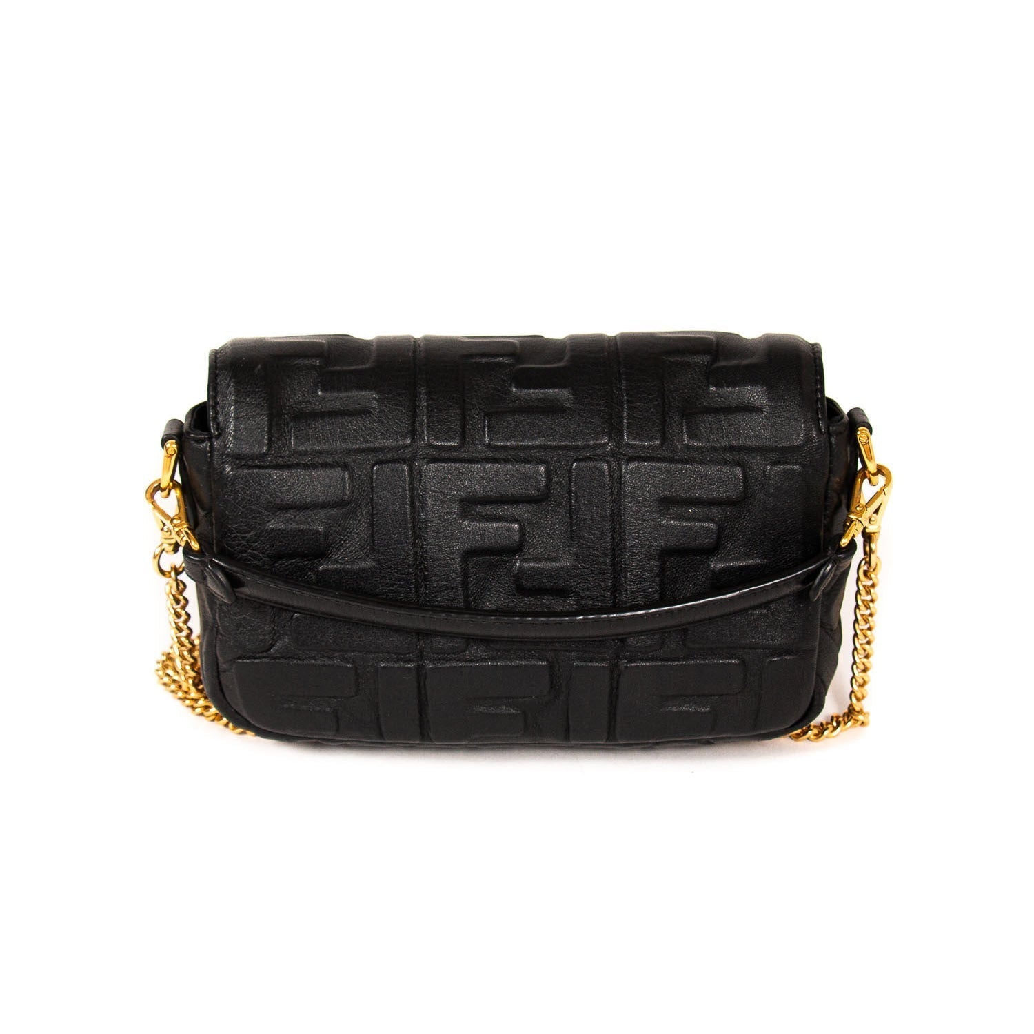 Fendi Leather Mini Baguette