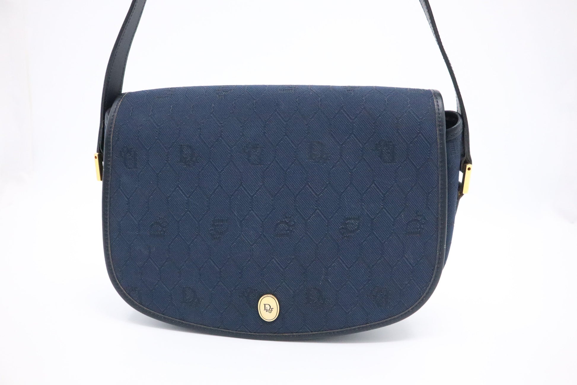 Dior Crossbody in Blue Honeycomb Canvas