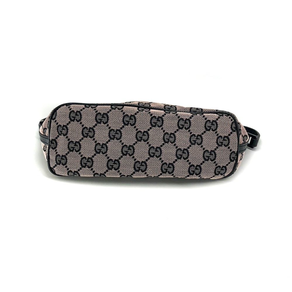Gucci Monogram Leather Canvas Shoulder Bag