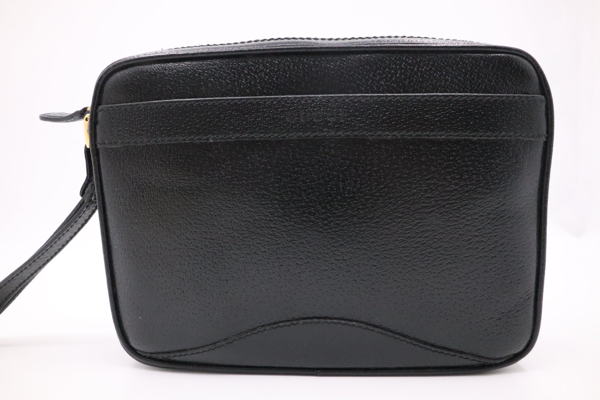 Gucci Wrist Pouch in Black Leather