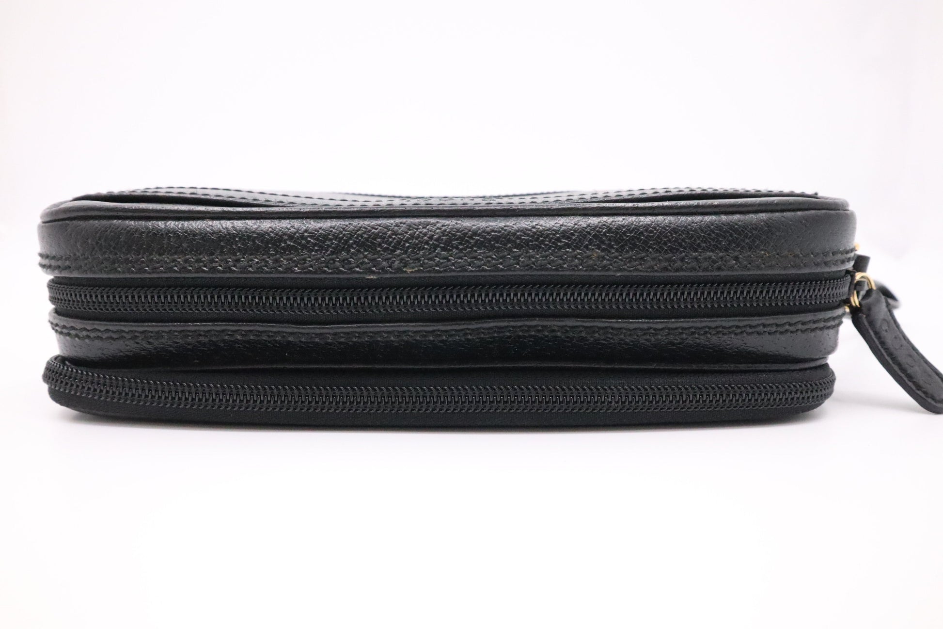 Gucci Wrist Pouch in Black Leather