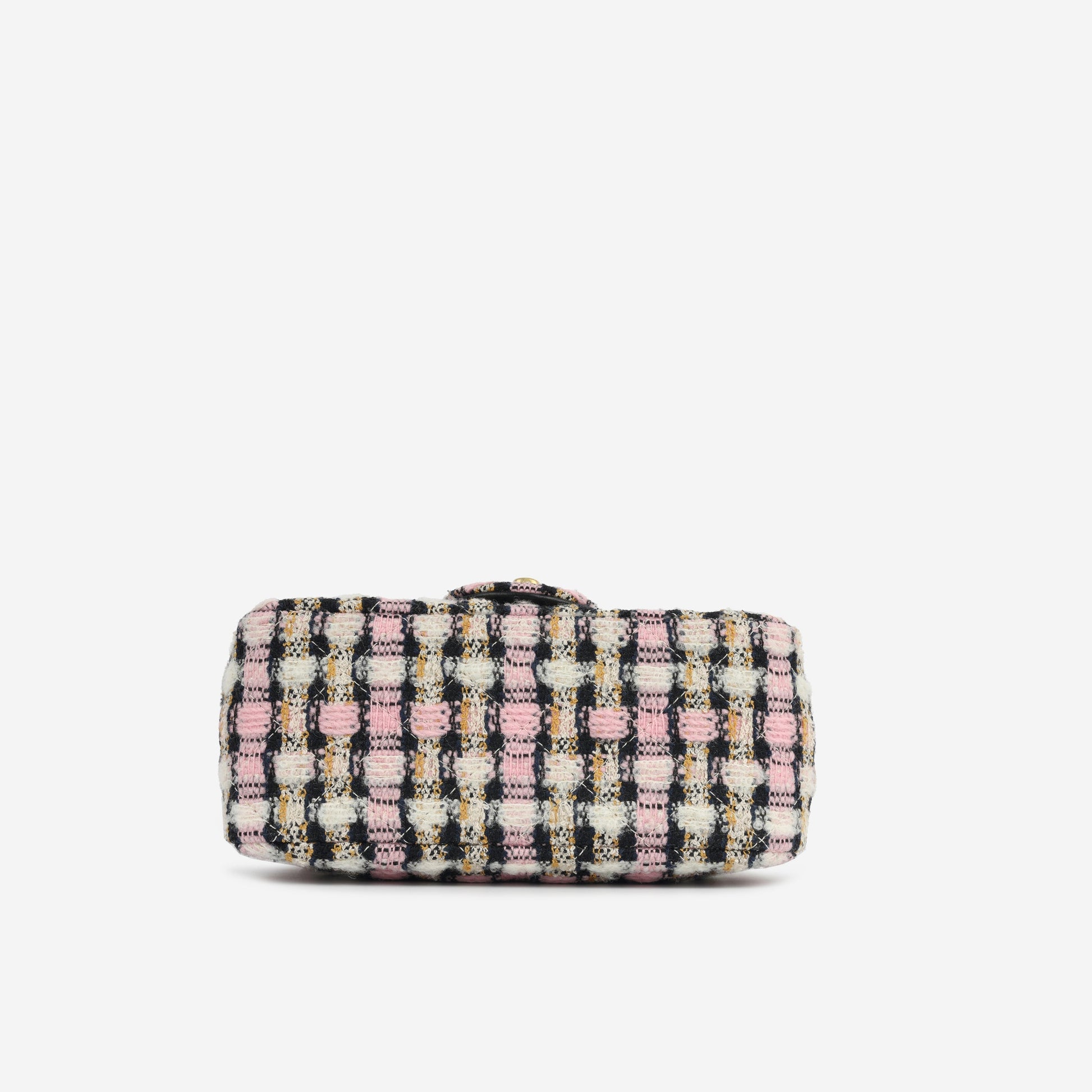 Chanel Mini Square Pearl Crush - Mixed Pink Tweed