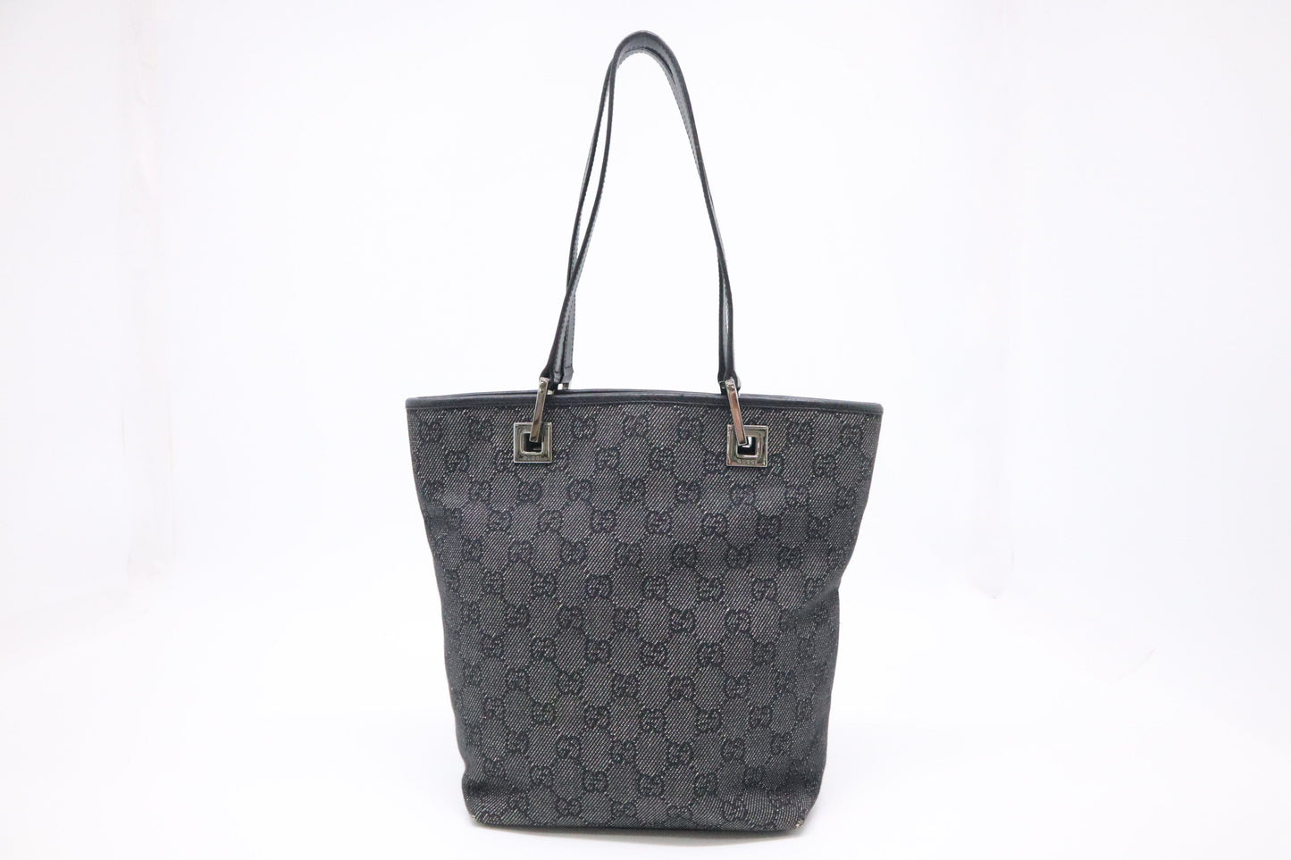 Gucci Mini Bucket Bag in Grey Canvas