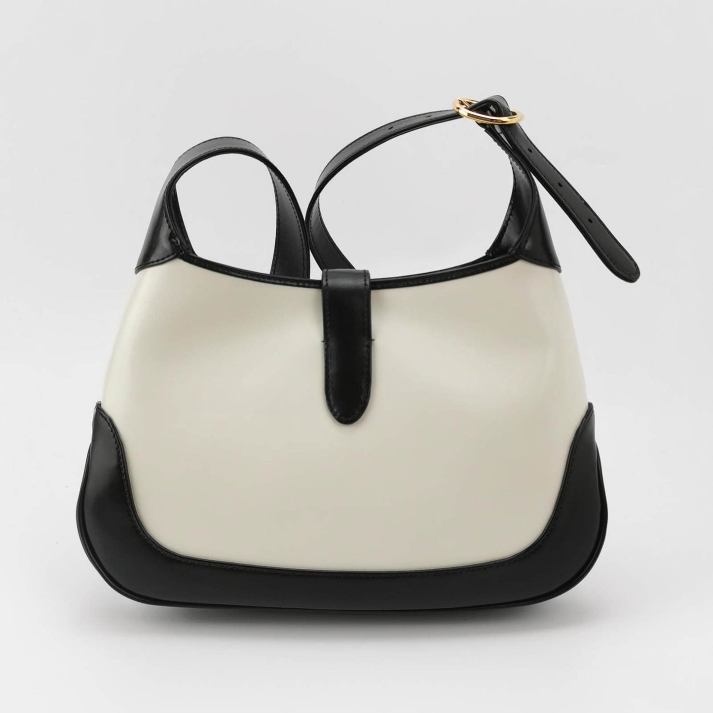 Gucci Jackie 1961 Black & White Leather Bag Small