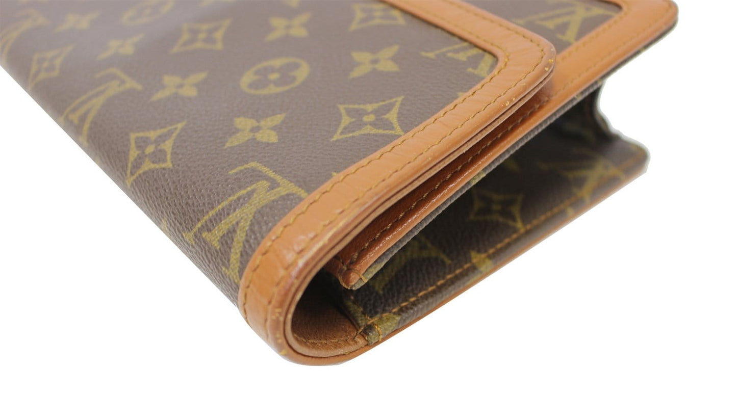 LOUIS VUITTON Monogram Pochette Dame GM Clutch