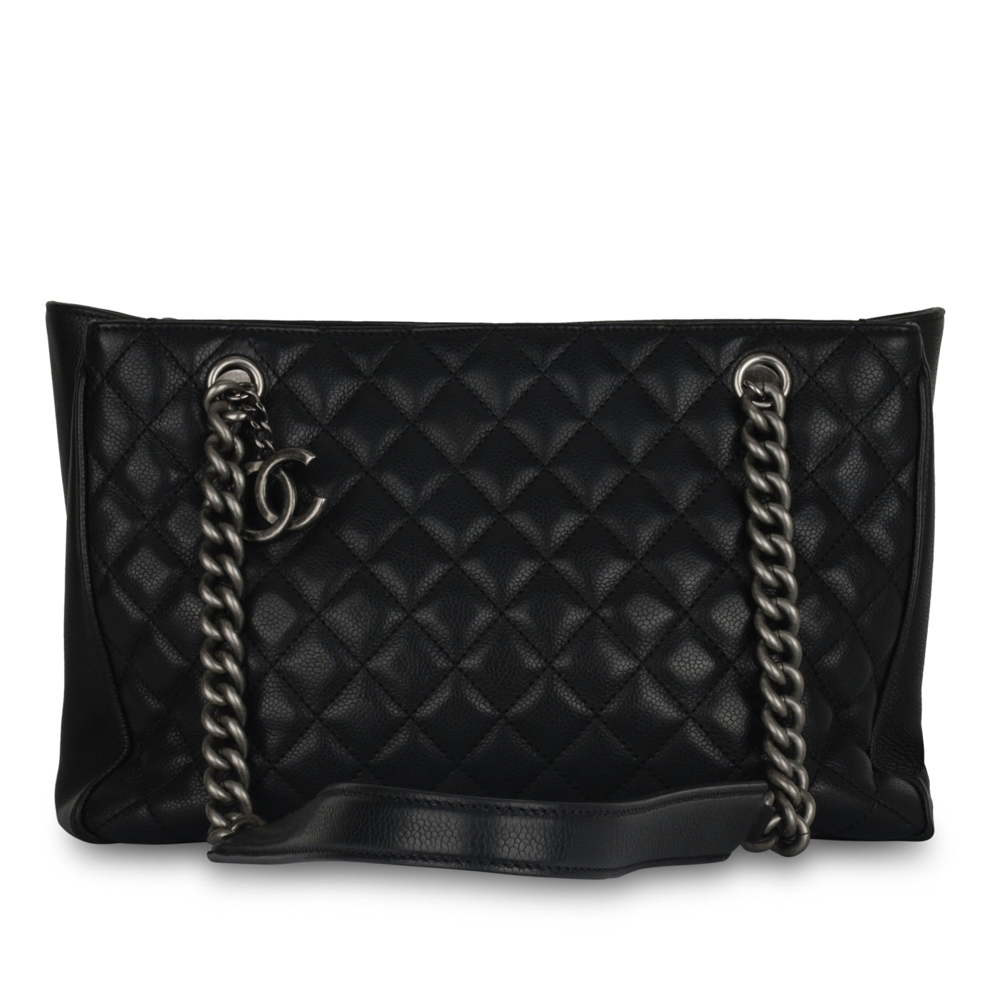 Chanel Quilted Shopper Tote - Black Caviar