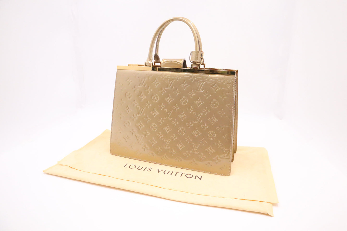 Louis Vuitton Deesse in Beige Vernis Leather