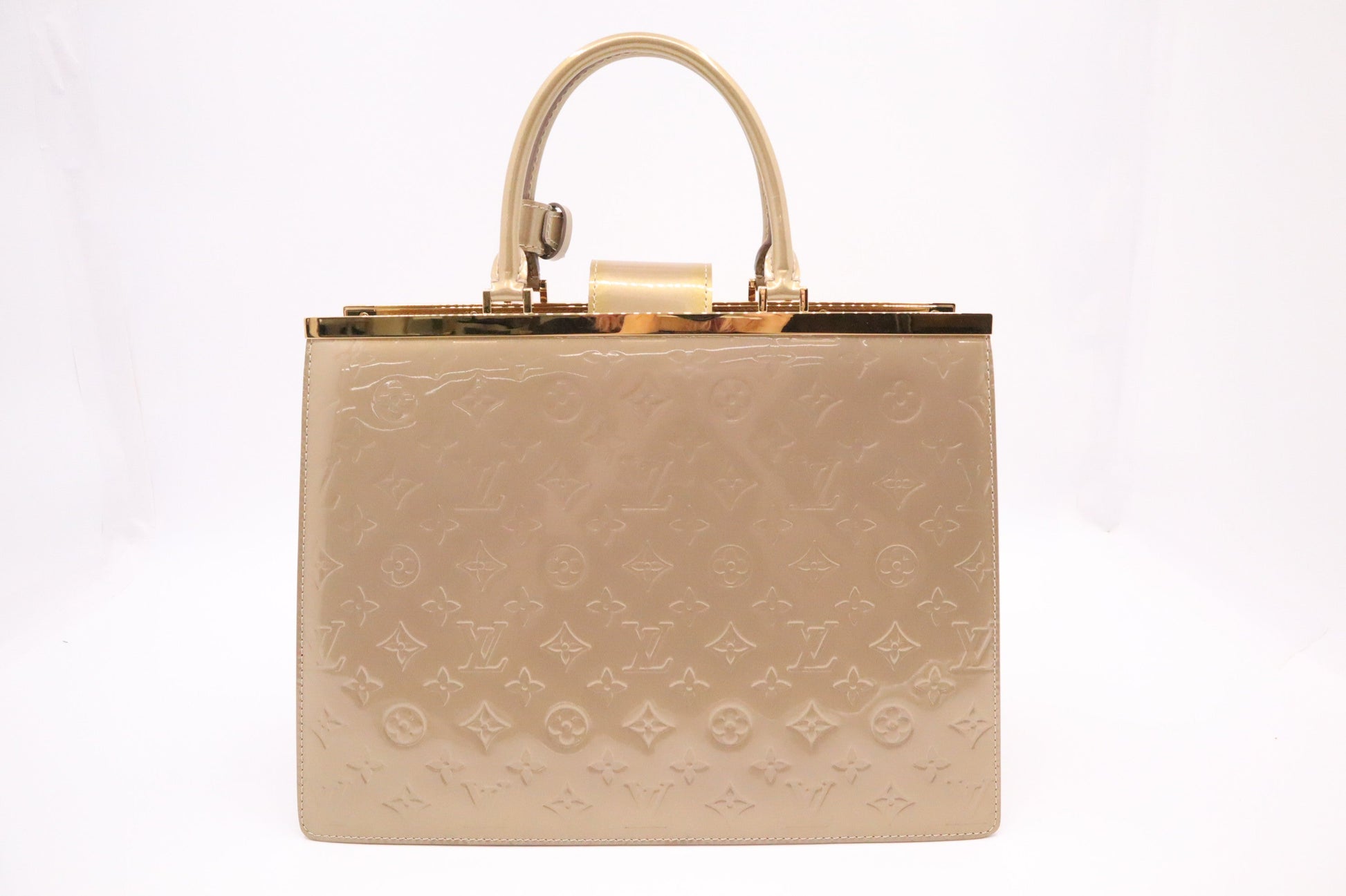 Louis Vuitton Deesse in Beige Vernis Leather