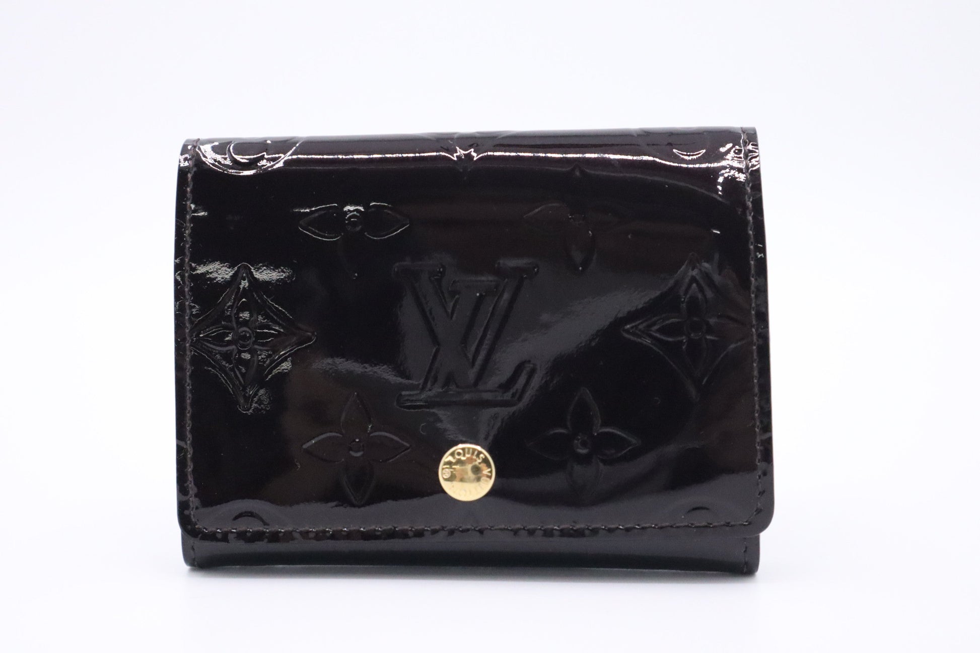 Louis Vuitton Card Case in Purple Vernis Leather