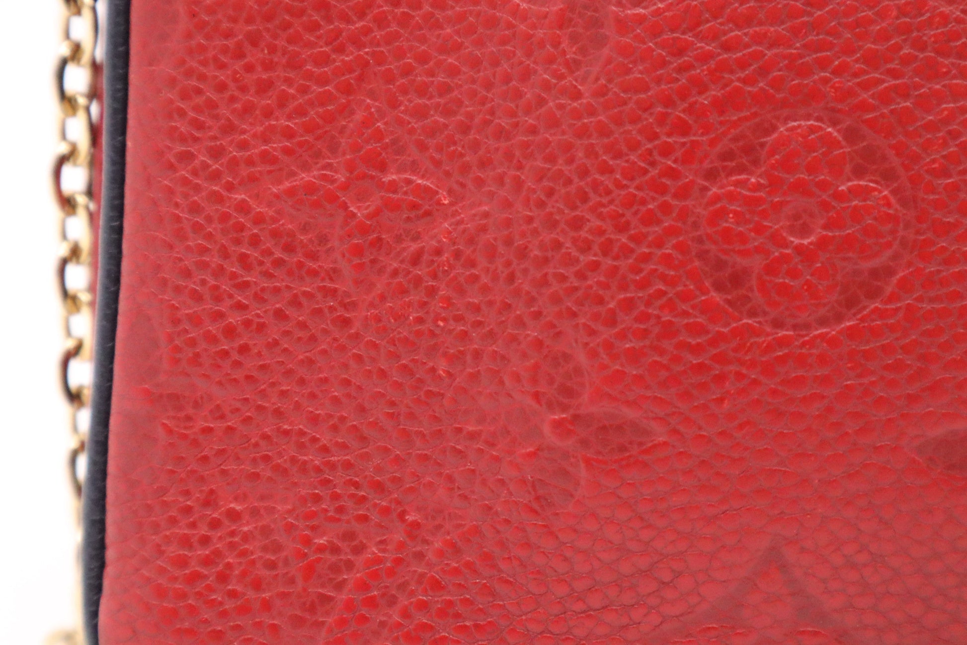 Louis Vuitton Pochette Double Zip in Red & Navy Empreinte Leather